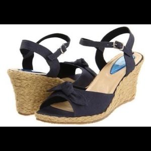Fitzwell Black Espadrille Sandal
